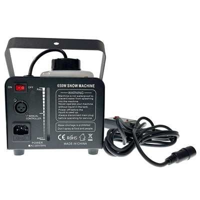 DL Strom II 650W Snow Machine artificial snow effects wireless control + 5L snow Liquid
