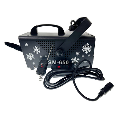 DL Strom II 650W Snow Machine artificial snow effects wireless control + 5L snow Liquid