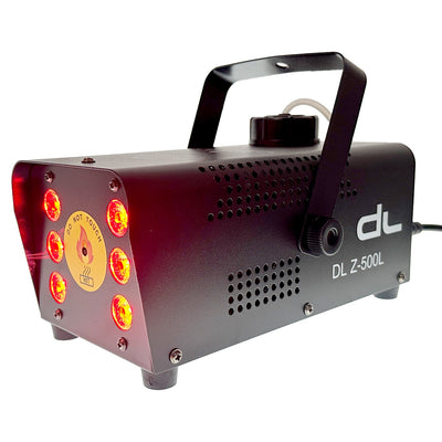 DL 500 Watt 18W RGB LED Fog Machine Smoke Machine with Wireless Controller for Stage Disco Halloween and Weddings
