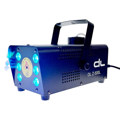 DL 500 Watt 18W RGB LED Fog Machine Smoke Machine with Wireless Controller for Stage Disco Halloween and Weddings