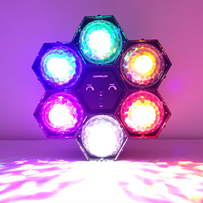 CR Lite 6-way LED Light Crystal Running Ball for Home Party Light Effect Sound Mode
