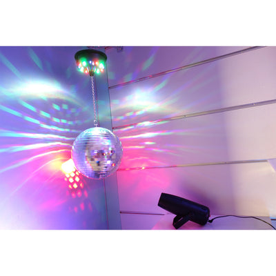 CR Lite 8 inch Mirror Ball Motor Pinspot Set for Home Party