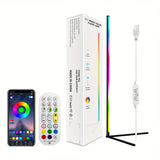 CORNER FLOOR LAMP RGB DREAM LED 120CM TALL SMART APP AND REMOTE CONTROL MUSIC SYNC RGB COLOR CHANGING LAMP