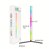 CORNER FLOOR LAMP RGB DREAM LED 120CM TALL SMART APP AND REMOTE CONTROL MUSIC SYNC RGB COLOR CHANGING LAMP