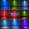 DJ DISCO STAGE PARTY LIGHTS LED SOUND ACTIVATED LASER LIGHT RGB FLASH STROBE PROJECTOR WITH REMOTE CONTROL