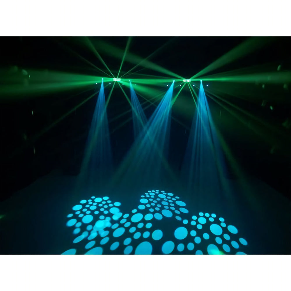 CR Lite Magik Scan Bar with Derby Par can Moving Scanner Wireless footswitch Controller Stand and Carry bag