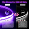 Lyyt 5m COB Seamless LED Strip Light 24v 840 LEDs/m 4200 LEDs Strip Decoration Lights 40 Key IR App Controller with Power Supply