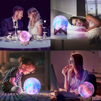 CR Lite 20 CM Large Galaxy Night Light With Touch And Remote Control 16 Colours
