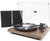 mbeat®HIFI Turntable with Speakers - Vinyl Turntable Record Player with 36W Bookshelf Speakers, 33/45 RPM, Bluetooth Streaming via Smart Devices
