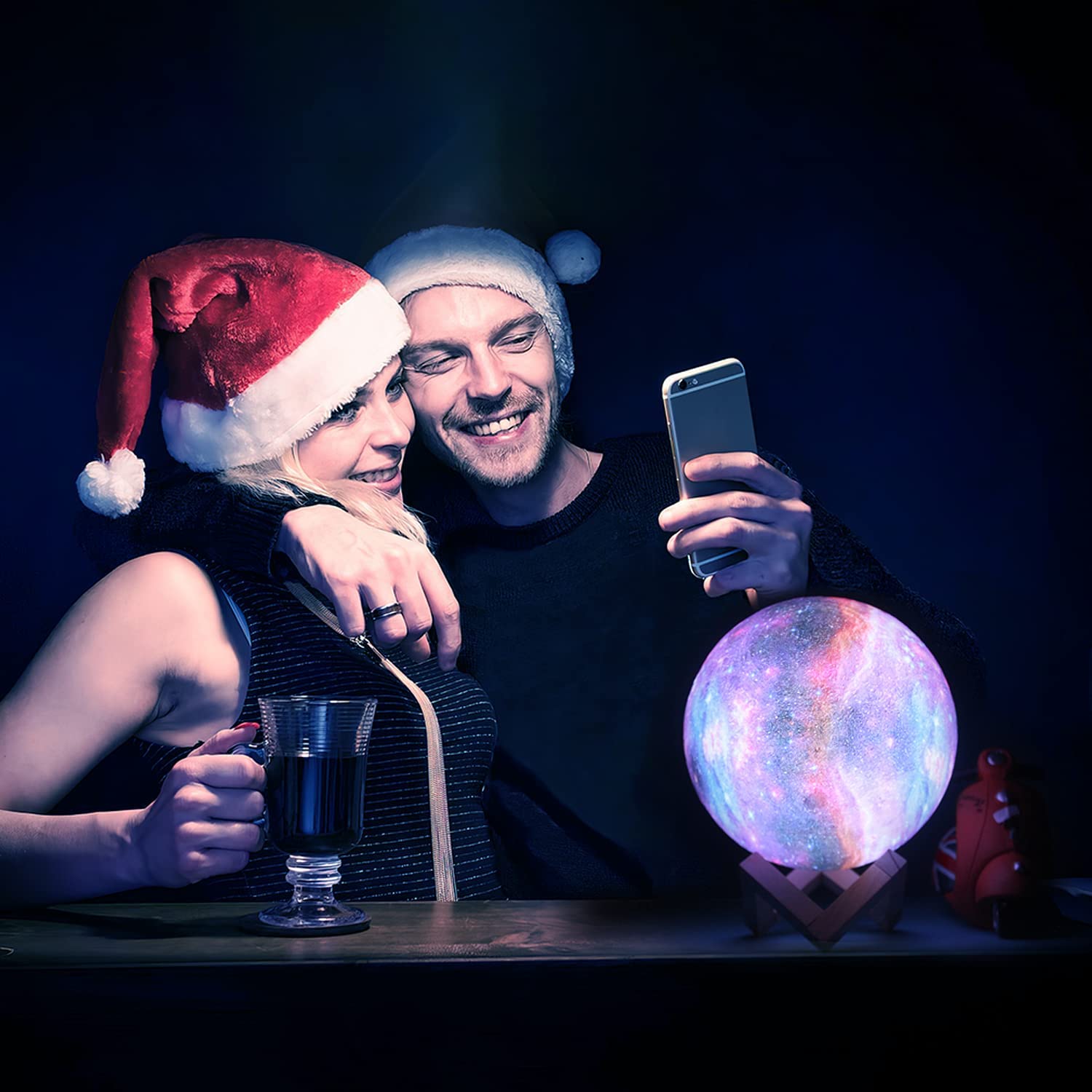 CR Lite 20 CM Large Galaxy Night Light With Touch And Remote Control 16 Colours