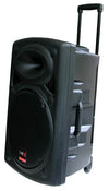 2x 15" Inch 1800w Bluetooth Portable Sound System + Active Speaker Battery Operate USB Record 2 Microphones