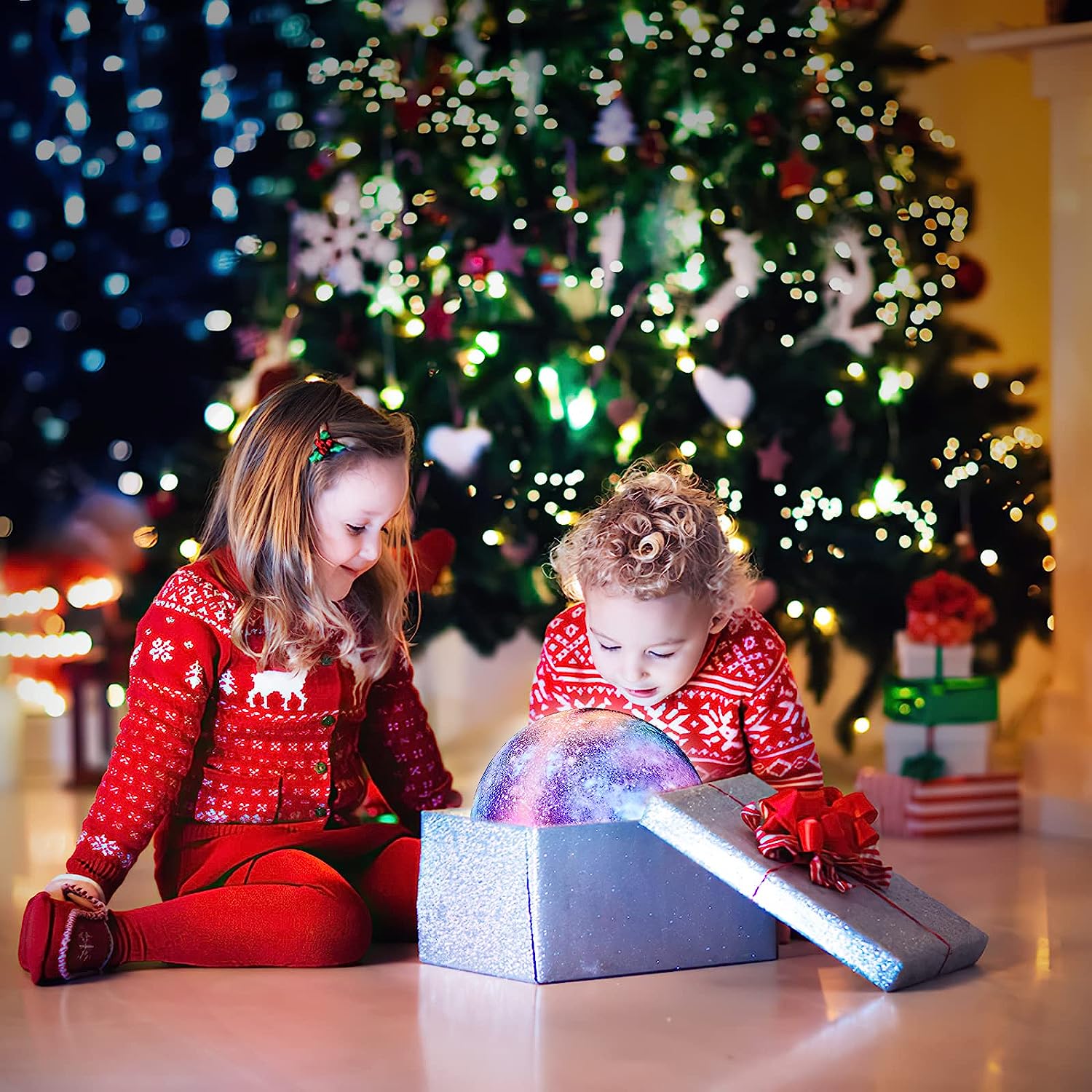 CR Lite 20 CM Large Galaxy Night Light With Touch And Remote Control 16 Colours