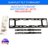 Slim Tilt Flat TV Wall Mount for 32"-70" Led Lcd Plasma TV Monitor Bracket Max Load Capacity Up to 60kg