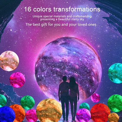 CR Lite 20 CM Large Galaxy Night Light With Touch And Remote Control 16 Colours