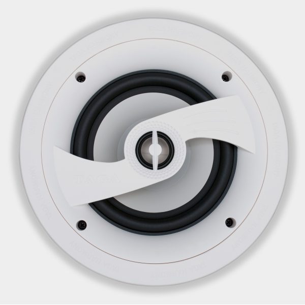 TAGA TCI-PLATINUM-100R 6.5″ 2-Way In-Ceiling Speakers PAIR – WHITE