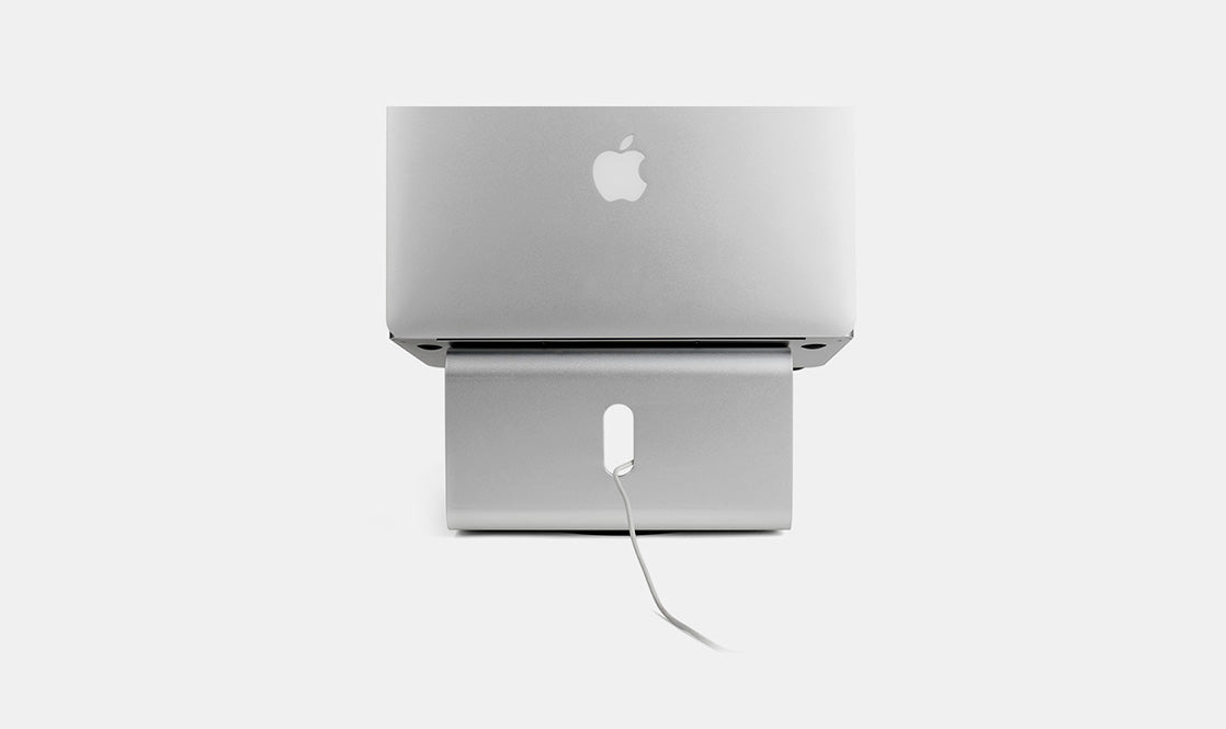 DL Ergonomic Design Aluminum Laptop Stand with 360 Rotating Base for Collaborative Work Compatible with All Laptop MacBook up to 17 inch Mount