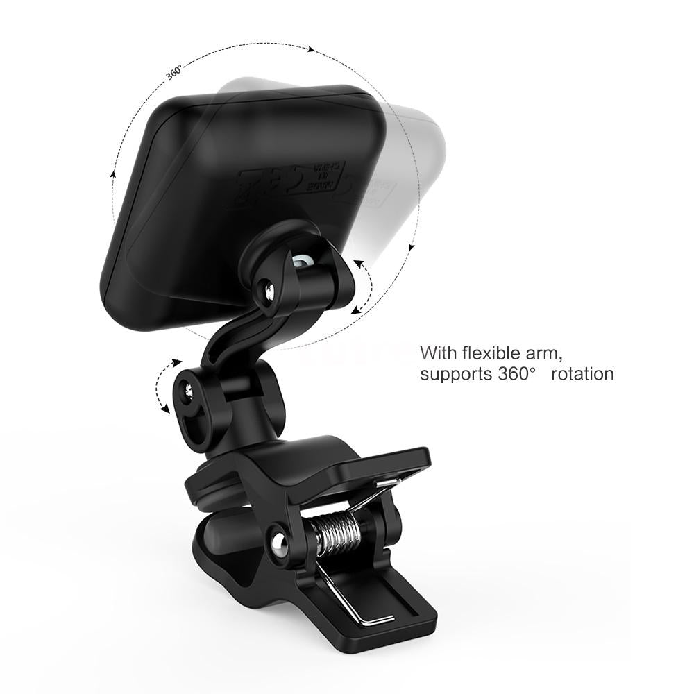 Aroma AT-102 Rechargeable Chromatic Clip On Tuner for Guitar Ukulele Violin