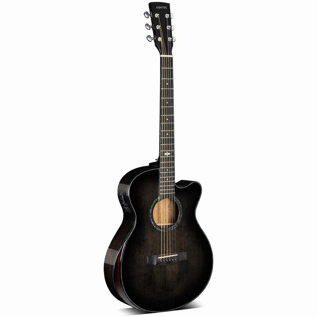 ASHTEC AS801 Premium Slim Body Electric Acoustic Guitar
