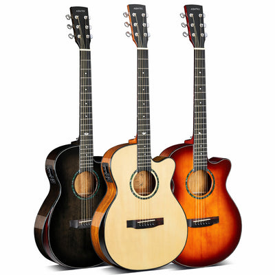 ASHTEC AS801 Premium Slim Body Electric Acoustic Guitar