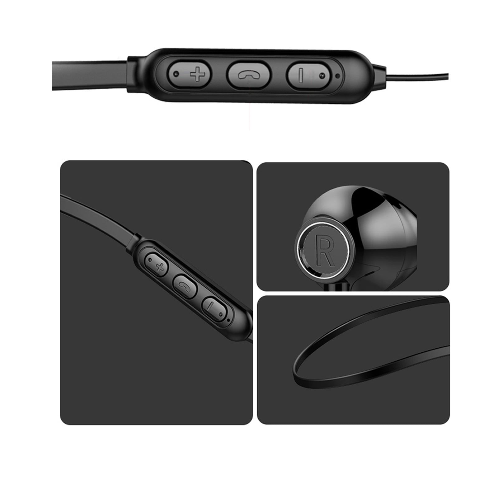 Wireless Stereo Earphones Bluetooth 5.0 Sport Metal Neckband Magnet Water proof FREE POSTAGE