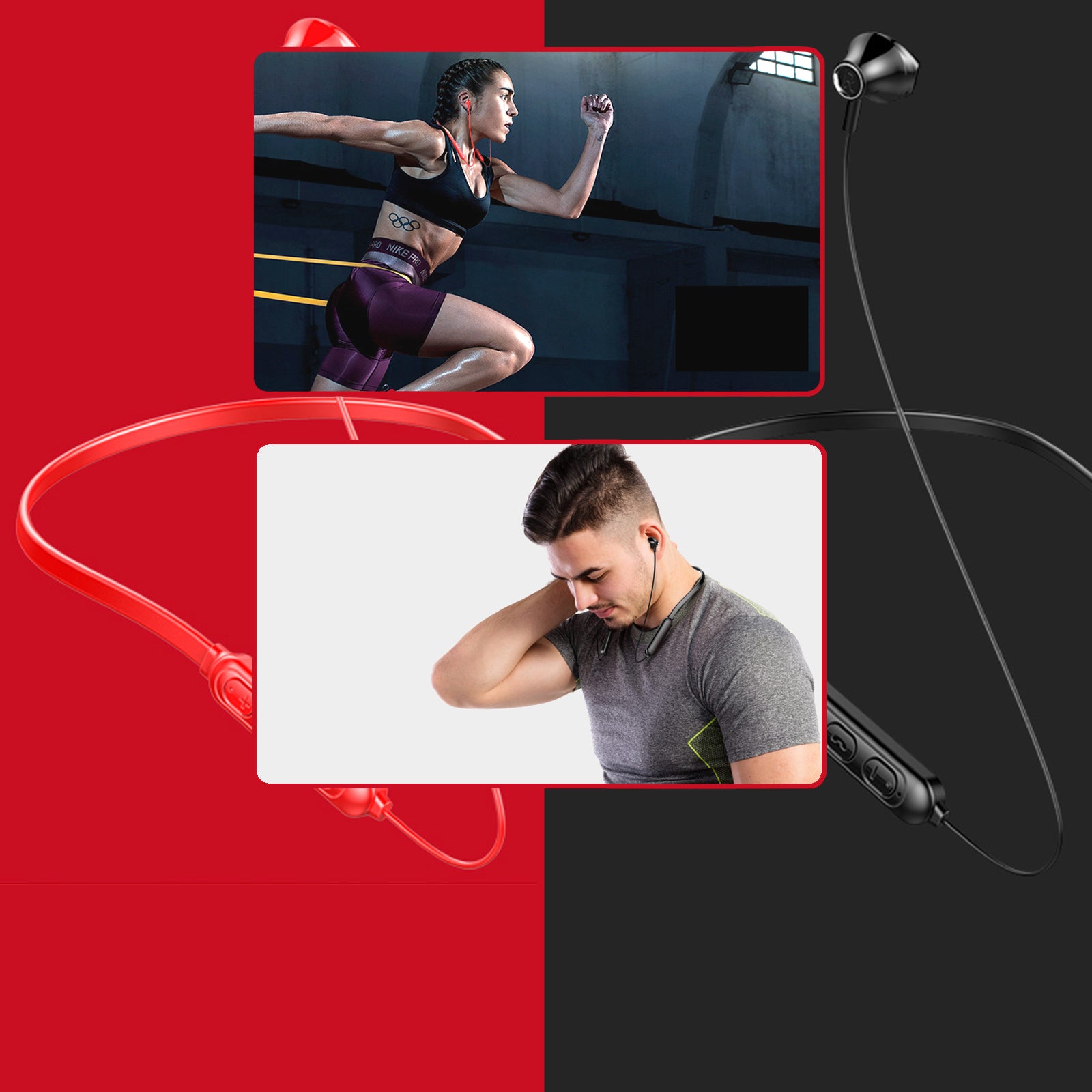 Wireless Stereo Earphones Bluetooth 5.0 Sport Metal Neckband Magnet Water proof FREE POSTAGE