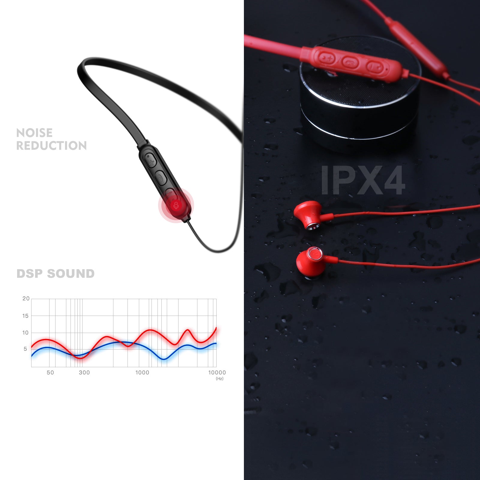 Wireless Stereo Earphones Bluetooth 5.0 Sport Metal Neckband Magnet Water proof FREE POSTAGE