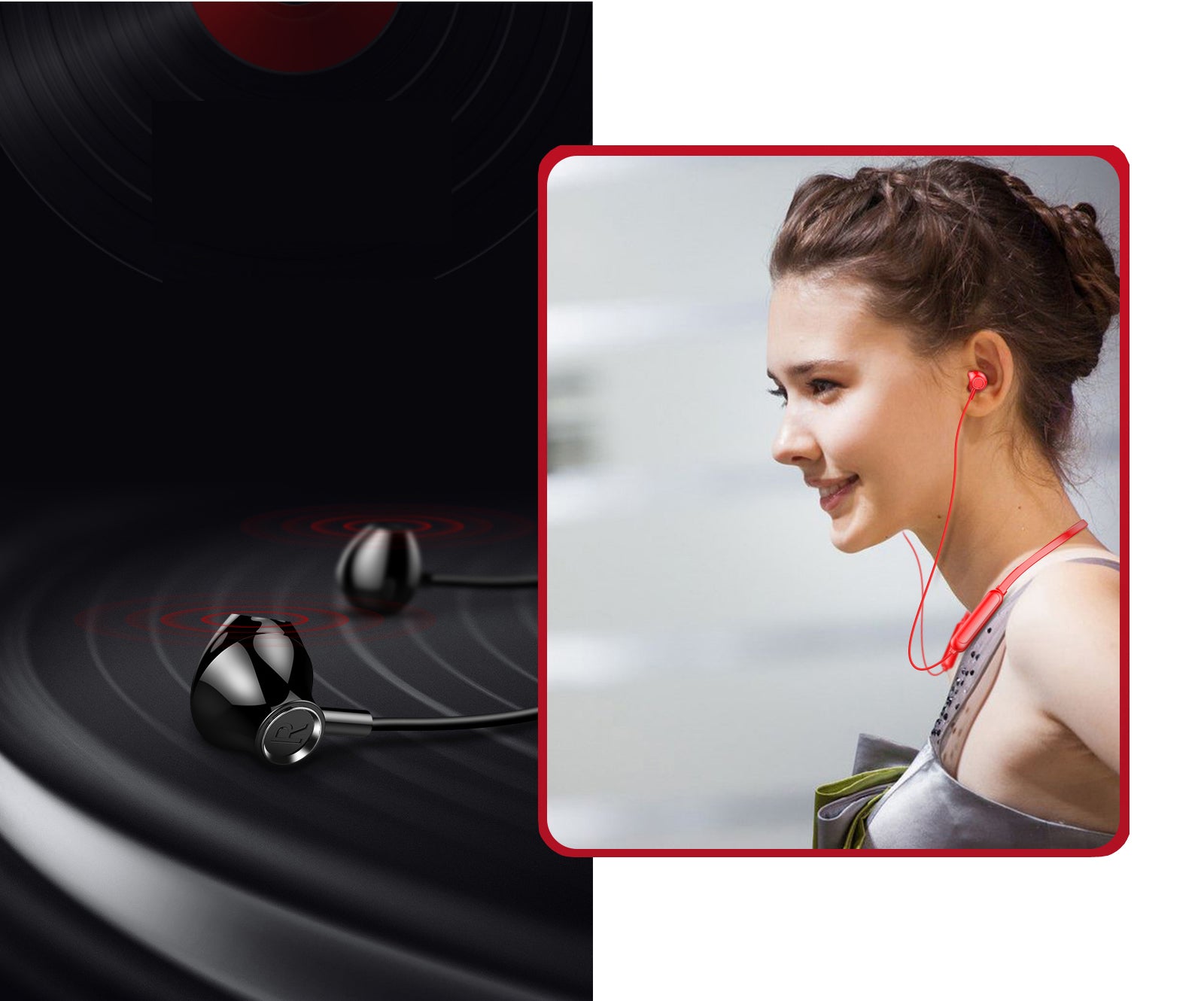 Wireless Stereo Earphones Bluetooth 5.0 Sport Metal Neckband Magnet Water proof FREE POSTAGE