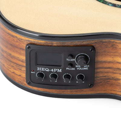 ASHTEC AS801 Premium Slim Body Electric Acoustic Guitar