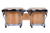 Bongo Drums Set Natural Hide and Timber Double 6.5 & 7.5 Inch