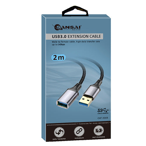 Sansai USB3.0 Extension Cable 2.0M – Male to Female CAT-3008