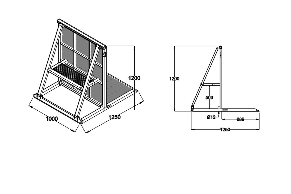 Event Lighting CB1MK2BK - Crowd Barrier (Black)