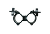 Event Lighting CLAMPDP50L - Aluminium Double Swivel Pipe Clamp (Suits 46-51mm) - Silver