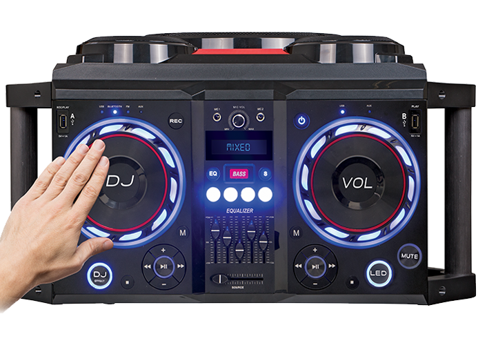 Monster Size Smart Bluetooth Speaker with DJ Mixer & Microphone