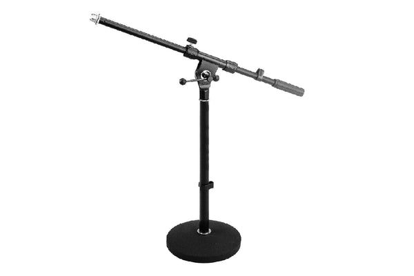 SoundKing  DD032B - Mini Round Base Floor Microphone Stand with telescopic boom