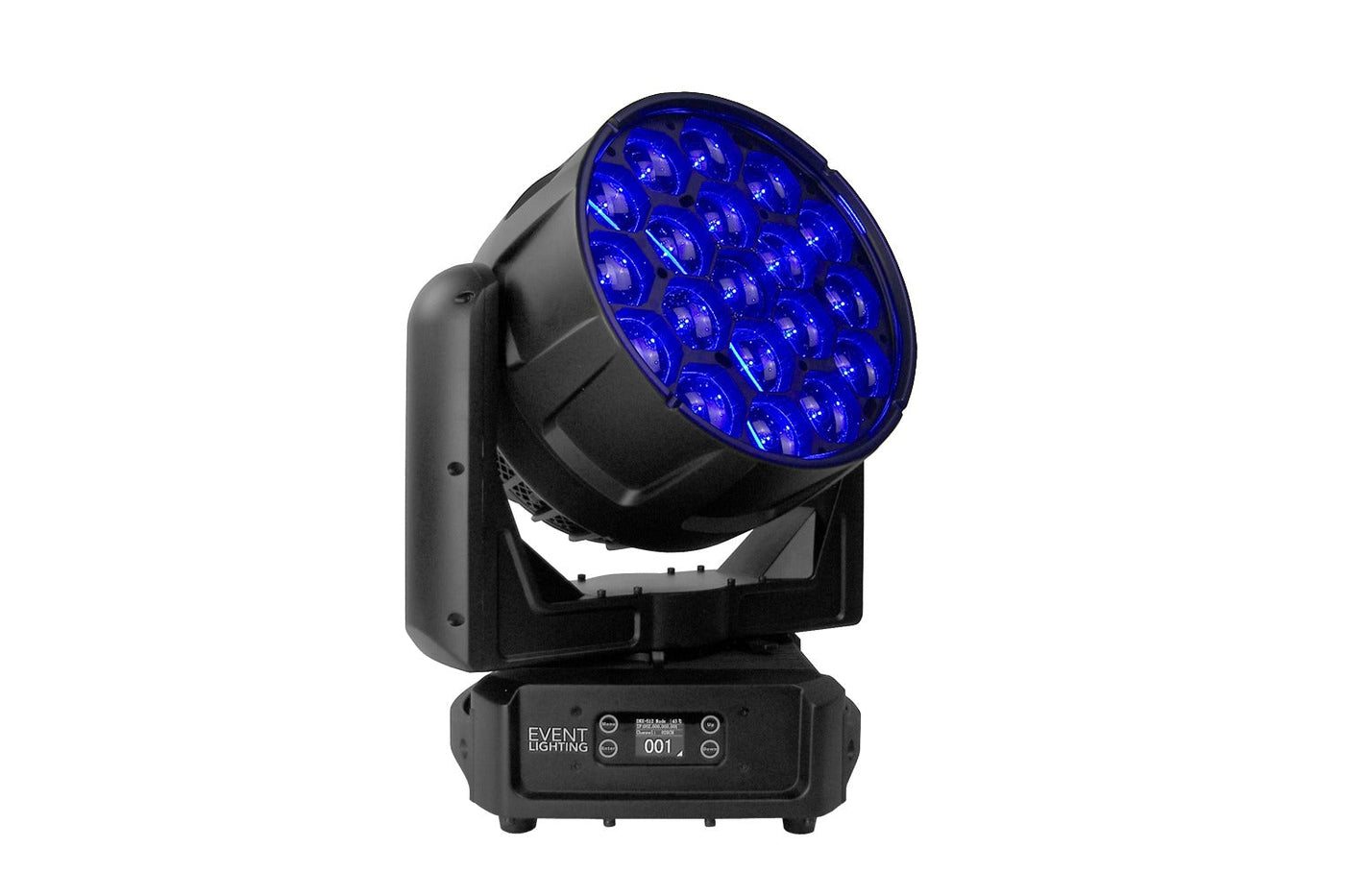 Event Lighting DELUGEM19X60WFX - IP65 Moving Head Zoom Wash with 19 x 60W RGBW + 76 x 0.5W RGB LEDs