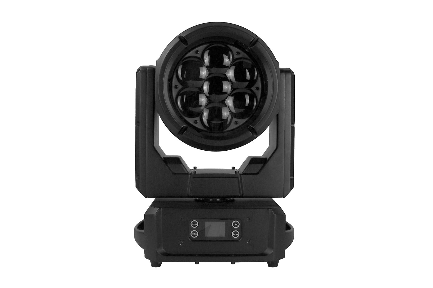 Event Lighting DELUGEM7X60WFX - IP65 Moving Head Zoom Wash with 7 x 60W RGBW + 28 x 0.5W RGB LEDs