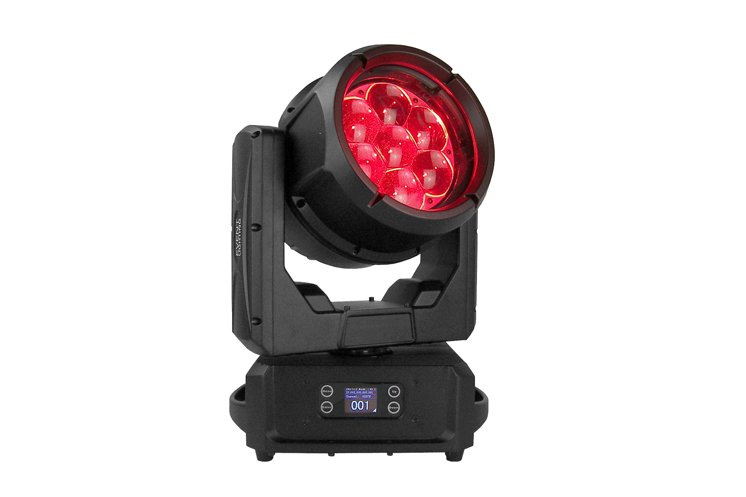 Event Lighting DELUGEM7X60WFX - IP65 Moving Head Zoom Wash with 7 x 60W RGBW + 28 x 0.5W RGB LEDs