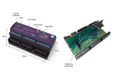 Event Lighting DINA-DR1 DIN Rail Mounted Lighting Controller