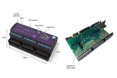 Event Lighting DINA-DR1LITE DIN Rail Mounted Lighting Controller