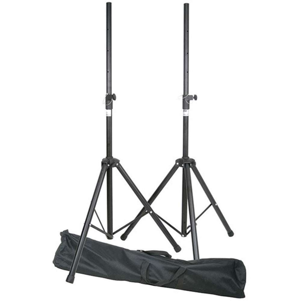 QTX Audius-15 Audio Performance package with Bluetooth PA System Audio Mixer Microphones Stands
