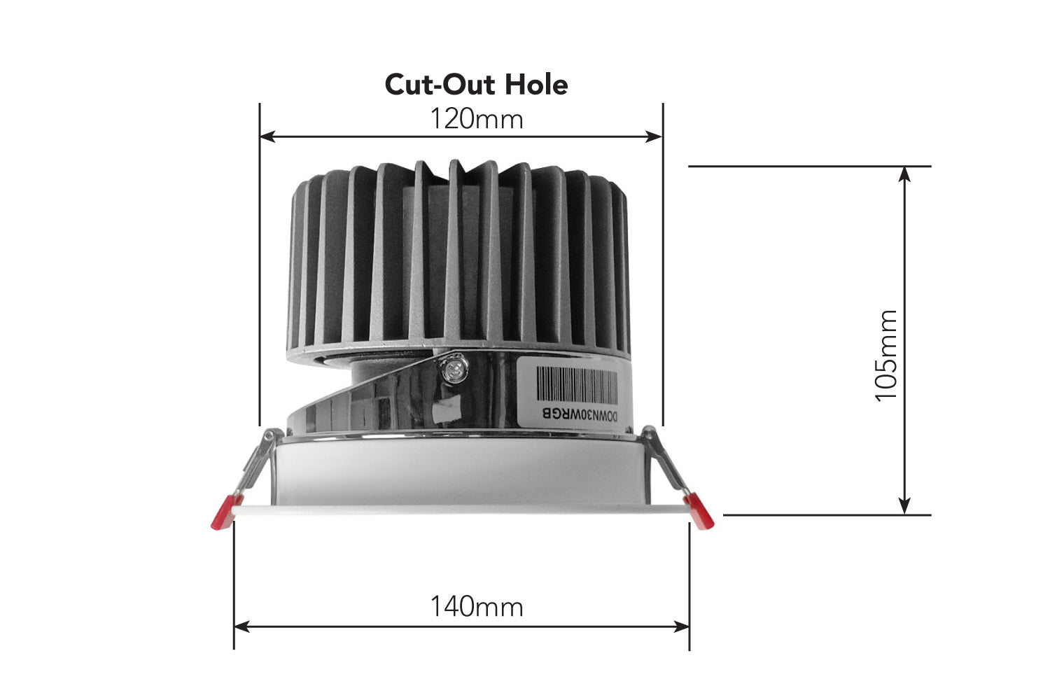 DOWN30RGB - 30w RGB 3-in-1 LED down light