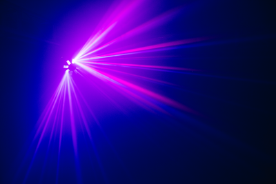 STORM - 1x 12W LED RGBW Rotating Multi Beam Effect
