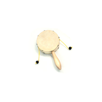 Damroo Rattle Pellet Drum Percussion Instrument Large 4 or 6 inch  Kids Educational