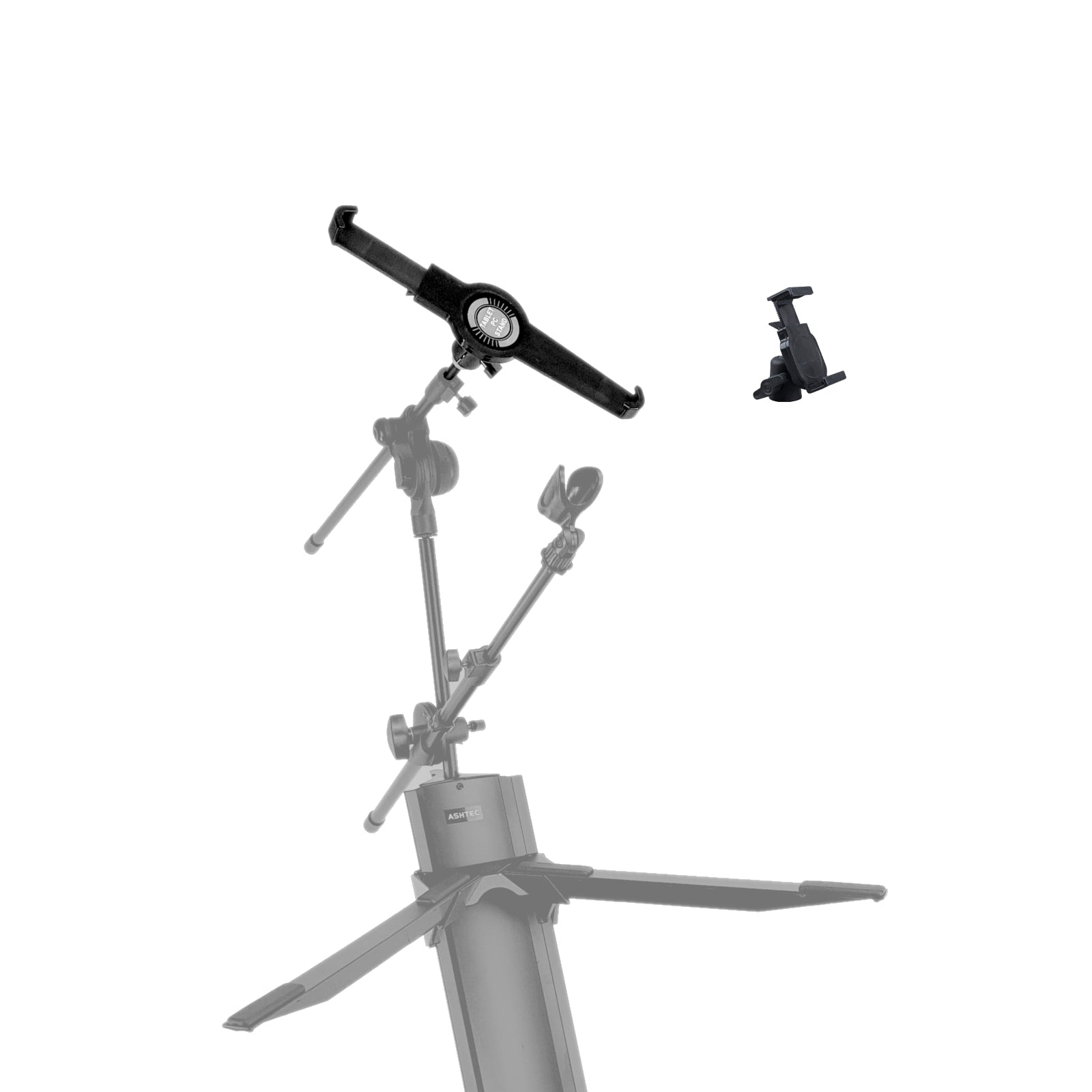 Double Keyboard Piano Synth Stand Portable Folding 2 Tier + Bag + Choice of Tablet/Phone attachment or Sheet Music attachment