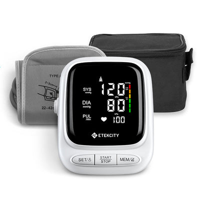 Etekcity Smart Scale for Body Weight, Black & Etekcity Smart Blood Pressure Monitor, White Bundle