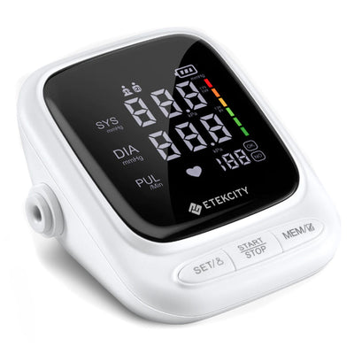 Etekcity Smart Scale for Body Weight, Black & Etekcity Smart Blood Pressure Monitor, White Bundle