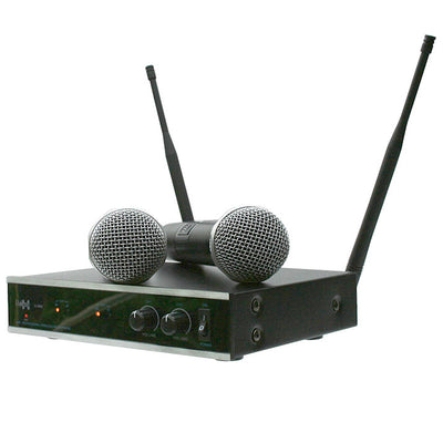E-Lektron IU-2082HH Digital UHF Wireless 2 x Handheld Microphone System Set