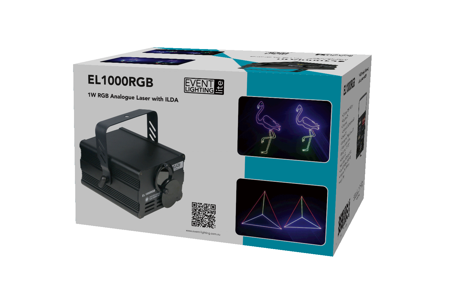 EL1000RGB 1W RGB Analogue 15K scanning animation laser with ILDA