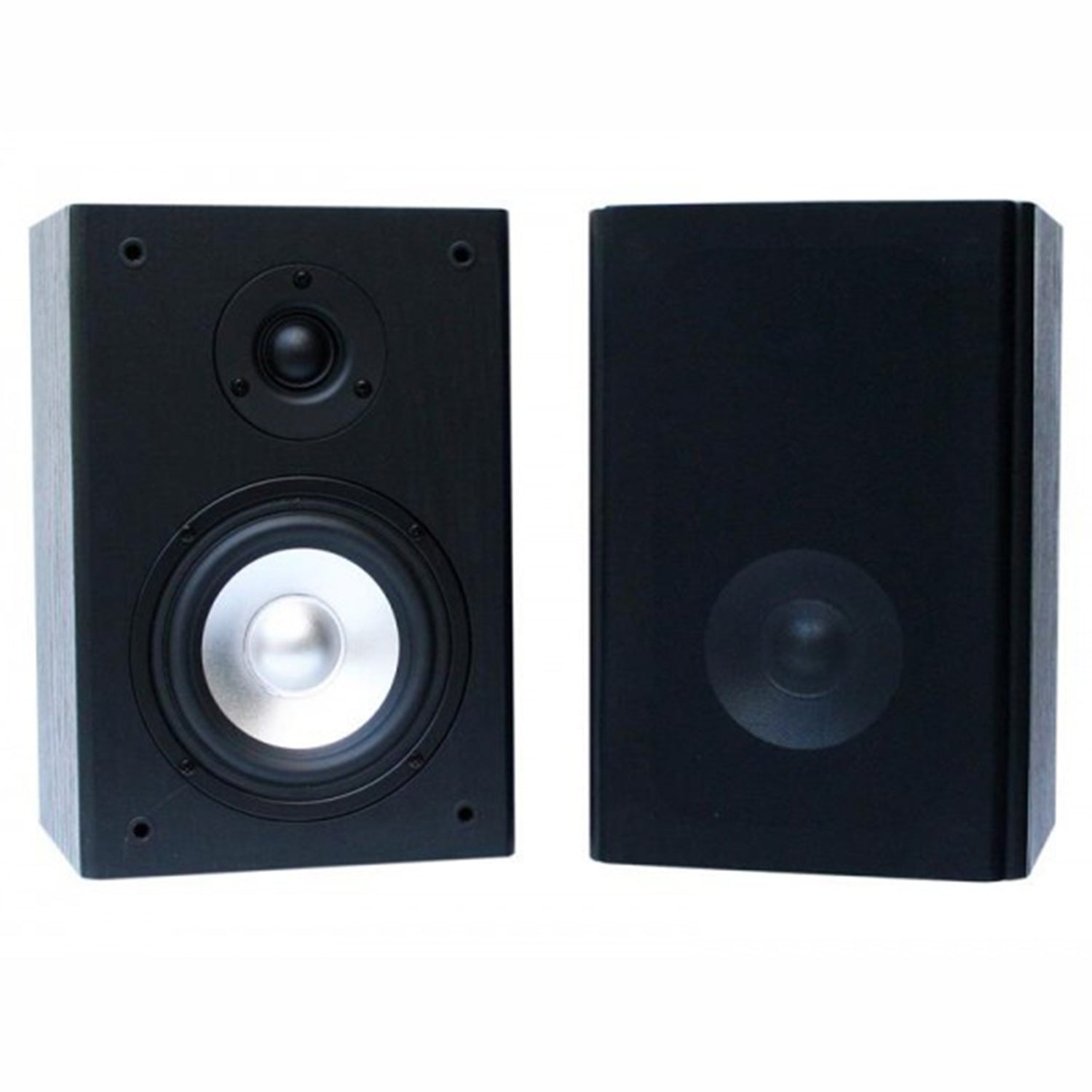 2-Way 160w Home Hifi Stereo Bookshelf Wooden Speakers Pair Wall Mountable