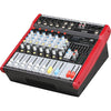 E-Lektron ST-62P 6-Channel 500w Powered Audio Mixer USB SD 7-Band EQ Mono MP3 Digital Effects Dj Console